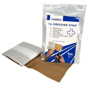 First Aid Kits: Fabric Plaster Dressing Strip 1m