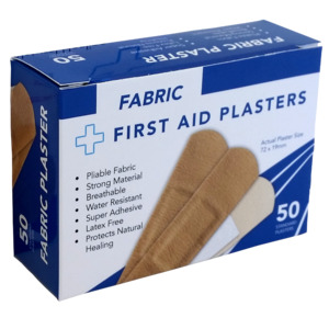First Aid Kits: Fabric Plasters Standard - Box 50