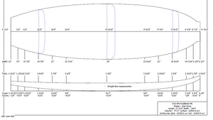 6’10” x 24″ x 3 3/8″ – FC 1/4 – 77.27 Lts