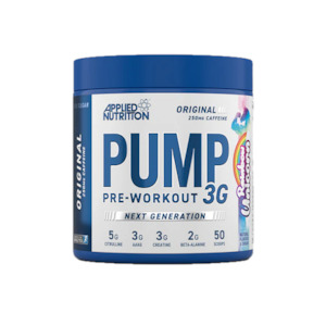 Pre Workout: APPLIED NUTRITION PUMP 3G PRE-WORKOUT 375G