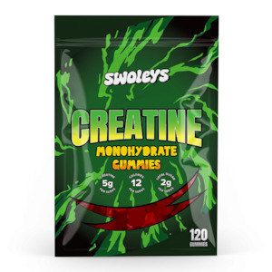 Creatine: SWOLEYS CREATINE MONOHYDRATE GUMMIES 30 SERVES