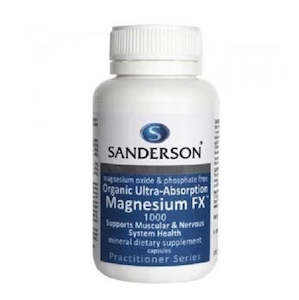 SANDERSON HIGH ABSORPTION ORGANIC MAGNESIUM FX 60 TABLETS