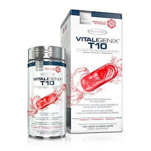 MUSCLETECH VITALIGENIX T10 TESTOSTERONE BOOSTER 180 CAPS - DATED 12 OCT 24