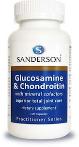 Joint Support: SANDERSON GLUCOSAMINE & CHONDROITIN WITH COFACTORS 120 CAPSULES