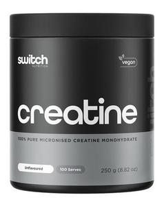 Creatine: SWITCH NUTRITION PURE MICRONISED CREATINE MONOHYDRATE 100 SERVES