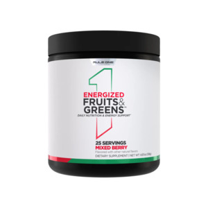 RULE 1 ENERGIZED FRUITS AND GREENS 25 SERVES - MIXED BERRY