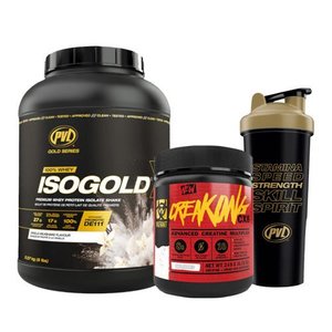 PVL ISOLATE BUNDLE - ISOGOLD 5LB + CREATINE CX8 249G + SHAKER