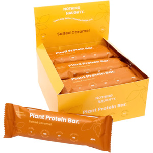 NOTHING NAUGHTY PLANT PROTEIN BARS - BOX OF 12