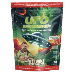 Stim: UFO MOTHERSHIP THE SMOOTH PING ARRIVAL PRE-WORKOUT - 30 SERVES - WITWIKI WATERMELON
