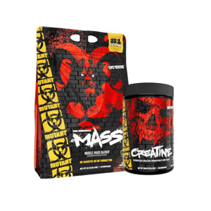 Protein Powder: MUTANT MASS 15LB + CREATINE 300G COMBO