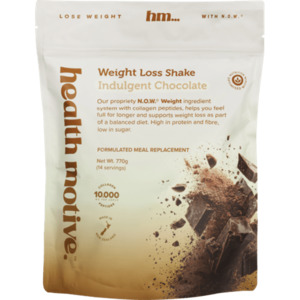 Protein Powder: HEALTH MOTIVE WEIGHT LOSS SHAKE - INDULGENT CHOCOLATE