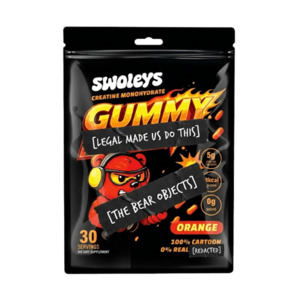 SWOLEYS CREATINE MONOHYDRATE GUMMIES - ORANGE