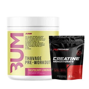 CBUM RAW THAVAGE PRE-WORKOUT 40 SERVES + FREE CREATINE 300G BAG