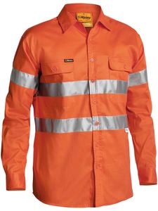 Hi Vis Shirts Singlets: Taped Hi Vis Drill Shirt