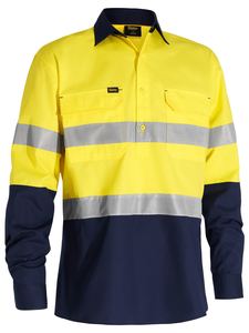 Hi Vis Shirts Singlets: X Airflow™ Closed Front Taped Hi Vis Ripstop Shirt