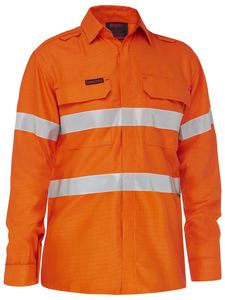 Hi Vis Shirts Singlets: Apex 185 Taped Hi Vis Ripstop FR Vented Shirt