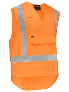 Hi Vis Vests: X Taped Hi Vis Detachable Safety Vest