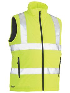 Hi Vis Vests: Taped Hi Vis Puffer Vest