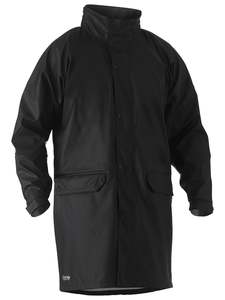 Jackets: Stretch PU Rain Coat