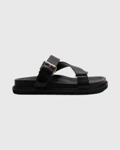 Footwear: la tribe aki slide black