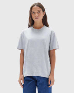 Tops: organic base tee grey marle