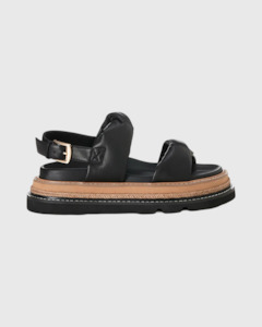 Alias Mae: Vee Sandal Black Leather
