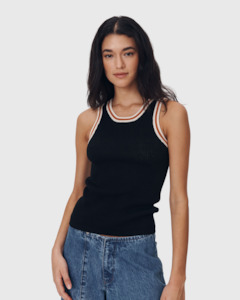 Rowie: Hubert Knit Tank Noir