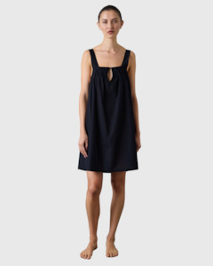 Laing: Camilla Cotton Camisole Night Dress Black