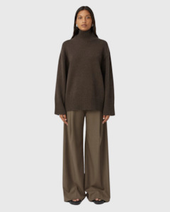 Camilla And Marc: Romeo 2.0 Funnel Neck Chocolate Melange