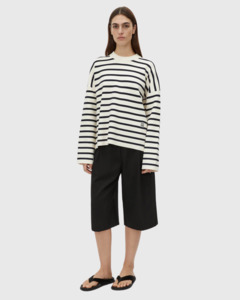 Sale: Oscar Knit Sweater Cream Stripe