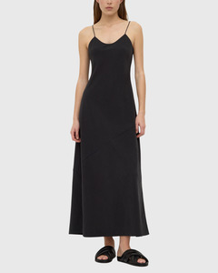 Assembly Label: Heather Silk Blend Maxi Dress Black
