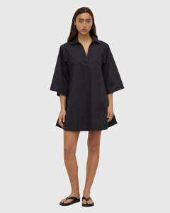 Claire Mini Shirt Dress Black