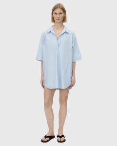 C M: Cumulus Shirt Dress Light Blue