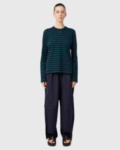 C M: Sora Long Sleeve Top Navy/Green