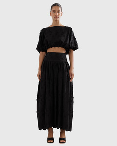 Capri Skirt Black Broderie