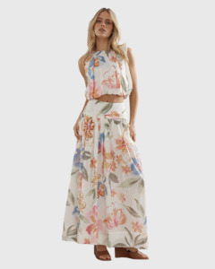 Capri Skirt Tea Party - Floral Cotton Lawn