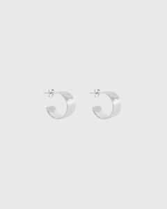 Elk: Gild Hoop Earring Silver