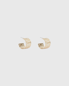 Elk: Hulle Tiny Hoop Earring Gold