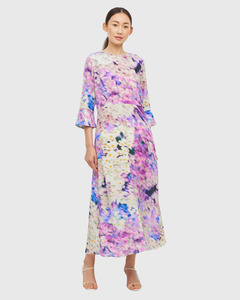 Juliette Hogan: Rosie Dress (Lavender Mist Silk CDC) Aster