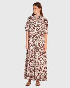 Isle Shirtdress (Leo Cotton) Savanna