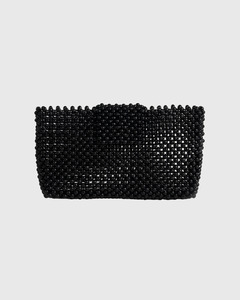 La Tribe: Beaded Wallet Black