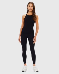 Asher Raceback Tank Black