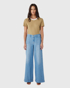 Denim: Lotus Mid Wide Pant Bluejay
