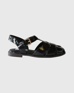 Lauren Sandal Black Calf