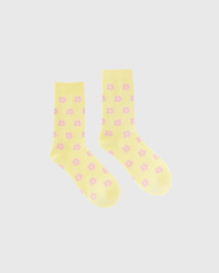 Petal Socks Yellow/Pink