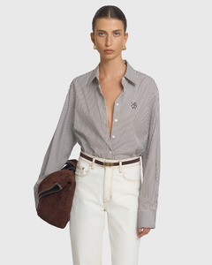 Trinity Shirt Cocoa Stripe