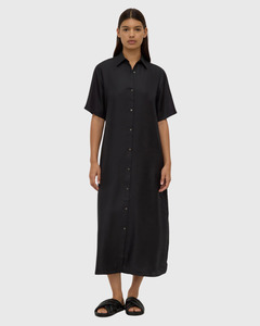 Sale: Amelie Shirt Dress Black