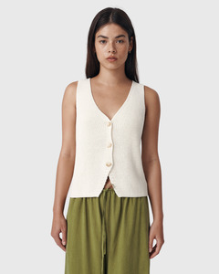 Sale: Rio Knit Vest Bone