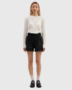 Remain: Kyla Shorts Black Boucle
