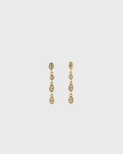 Isadora Stone Earrings Gold